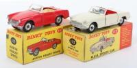 Two Dinky Toys Boxed Sports cars, 112 Austin Healey Sprite and 113 M.G.B