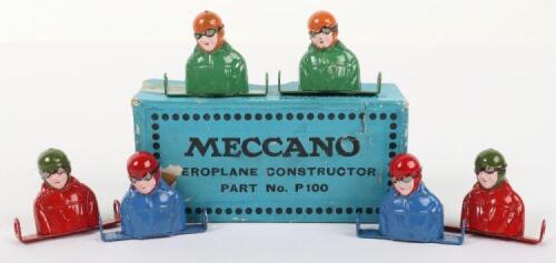 Meccano M232 Aeroplane Constructor Six Aeroplane Pilots in trade box