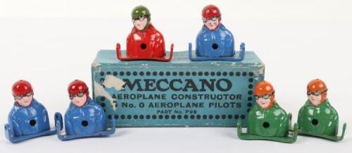 Meccano M236 Aeroplane 6 No.0 Aeroplane Pilots in trade box