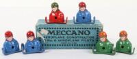 Meccano M236 Aeroplane 6 No.0 Aeroplane Pilots in trade box