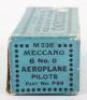 Meccano M236 Aeroplane 6 No.0 Aeroplane Pilots in trade box - 4