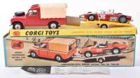 Corgi Toys Gift Set 17 Land-Rover with Ferrari Racing Car on trailer