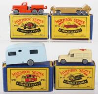 Four Matchbox Moko Lesney Regular Wheels Models