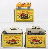 Three Matchbox Moko Lesney Regular Wheels Models