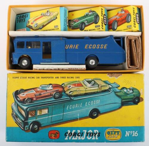 Corgi Toys Gift Set No 16 Ecurie Ecosse Racing Car Transporter 1st issue