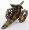 Pre-War Hausser/Lineol style (Germany) Heavy Howitzer Tin-plate Toy Gun - 4