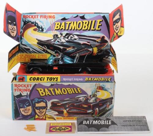 Boxed Corgi Toys 1st issue 267 Rocket Firing Batmobile