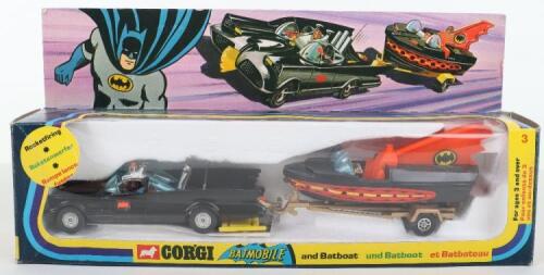 Corgi Toys Gift Set 3 Batmobile and Batboat
