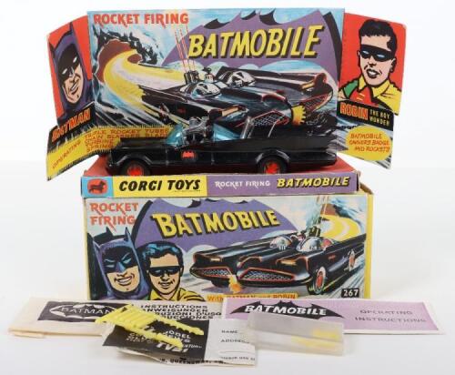 Boxed Corgi Toys 1st issue 267 Rocket Firing Batmobile