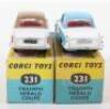 Two Corgi Toys 231 Triumph Herald Coupe’s - 3