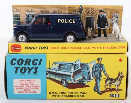 Corgi Toys 448 B.M.C. Mini Police Van with Tracker Dog