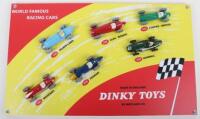 A Reproduction Dinky Toys World Famous Racing Cars Counter Shop Display