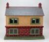 A small painted wooden dolls house, English circa 1920, - 3