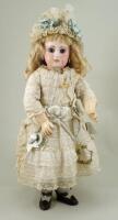 An early Emile Jumeau bisque head E.J Bebe doll, size 6, French circa 1880,