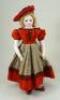 A rare and important E.Barrois bisque shoulder head fashion doll in her original Melle Jeanne trunk with extensive trousseau, French 1860s, - 2