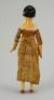 A painted wooden Grodnertal doll, German circa 1820, - 2