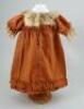 A brown cotton dolls dress for French Bebe, circa 1890, - 2