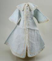 A good light blue and cream cotton dress for size 6 French Bru Jne, 1880s,