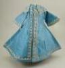 A good blue silk dolls dress for Bru Jne, French 1880s,