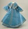 A good blue silk dolls dress for Bru Jne, French 1880s, - 2