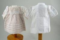 Two original doll dresses, French circa 1890,