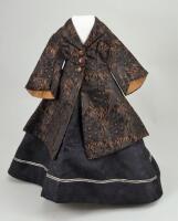 An 1860s-70s style winter outfit for French fashion doll,