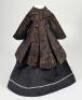 An 1860s-70s style winter outfit for French fashion doll, - 2