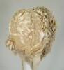 A beautiful ivory silk baby bonnet, late nineteenth century, - 2