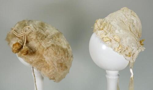 A white fur children’s hat, late nineteenth century,