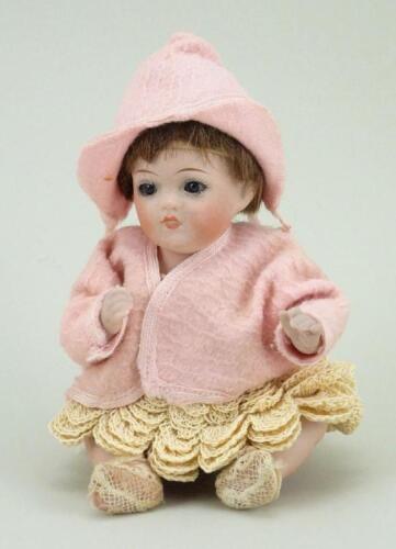 A small all-bisque Kestner baby doll, German circa 1915,