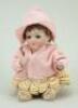 A small all-bisque Kestner baby doll, German circa 1915,