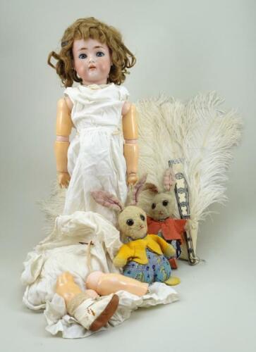 A Kammer & Reinhardt/S&H bisque head doll, German circa 1910,