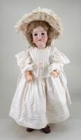 An A.M 390 bisque head doll, German circa 1910,