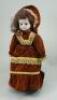 A Schonau & Hoffmeister 5800 bisque head doll, German circa 1910, - 3