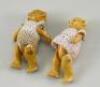 A family of four miniature Hertwig all-bisque bears, German circa 1910, - 2