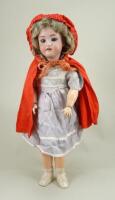 A Heinrick Handwerck/S&H bisque head doll, German circa 1910,