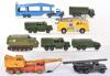 Nine Unboxed Dinky Toys, including 582 Bedford Pullmore Car Transporter, scarce dark blue version - 2