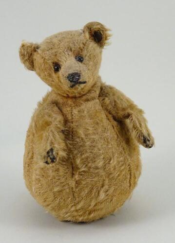 A Rare Steiff mohair Roly Poly Teddy Bear, German circa 1910,