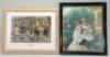 Five various framed prints of children, - 3