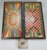 A M’Loughlin Bros Games of John Gilpin, Rainbow Backgammon and Bewildered Travelers folding games board, - 2