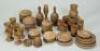 Turned wooden children&rsquo;s kitchen wear, 19th century,