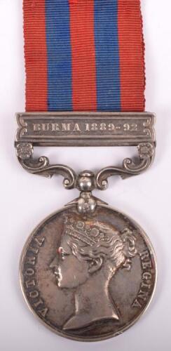 Indian General Service Medal 1854-95 Devonshire Regiment