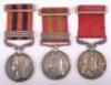 Victorian Indian General Service & Afghanistan Long Service Medal Group of Three Rifle Brigade