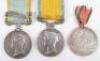 British Crimea 1854-56 Campaign Medal Trio Royal Marines HMS Odin