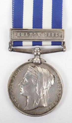 British Egypt and Sudan 1882-89 Campaign Medal 5th Battery 1st Battalion Scottish Royal Artillery
