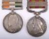 Relief of Chitral and Kings South Africa Medal Pair East Kent Regiment - 4