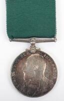 Edward VII Volunteer Force Long Service Medal 8th Lancashire Royal Garrison Artillery Volunteers