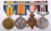 Great War Military Medal Group of Four 7th Battalion Queens West Surrey Regiment - 7