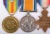 Great War Military Medal Group of Four 7th Battalion Queens West Surrey Regiment - 8