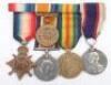 British WW1 Royal Naval Fleet Reserve Long Service Medal Group of Four, Served on HMS Chester at the Battle of Jutland, Same Ship as John “Jack” Cornwall, Who Was Awarded the Victoria Cross for his actions on the ship during the battle